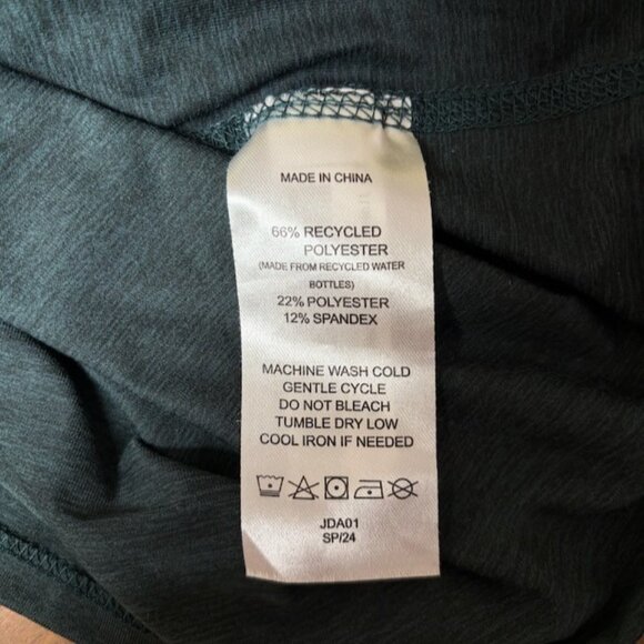 QUINCE Women Flowknit Breeze Long Sleeve Top Green Size L Stretch Active Comfort - Picture 6 of 10